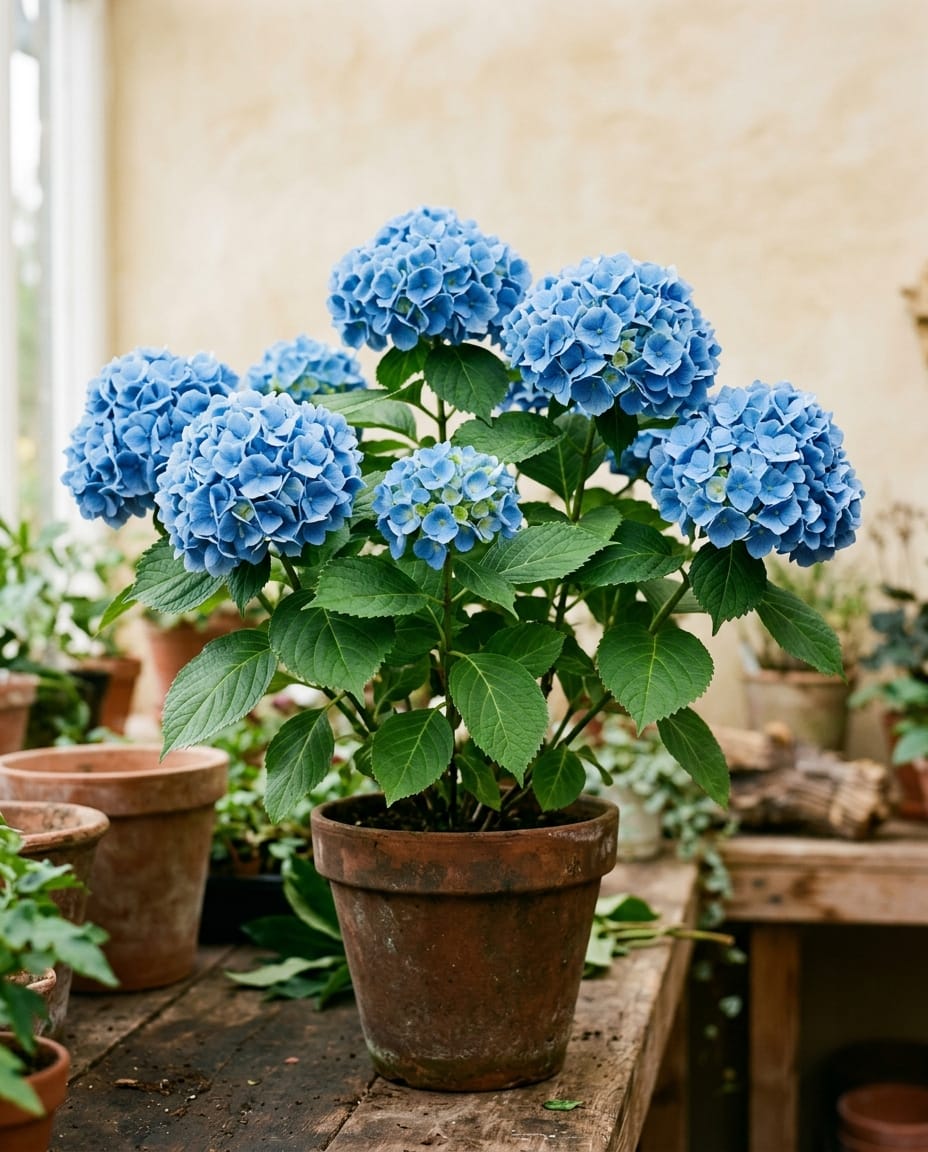 Hortênsia azul de Blumenau — Hydrangea macrophylla